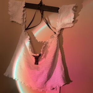 White off shoulder crop top (forever 21)